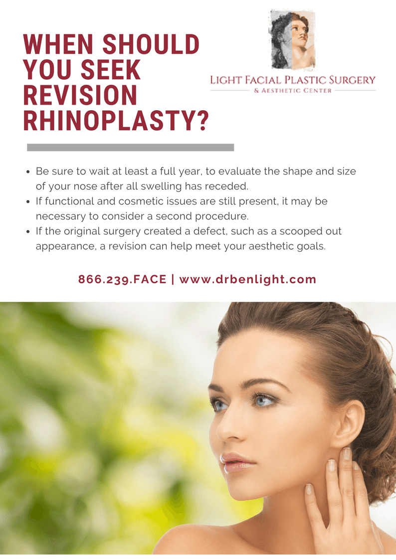 When should you seek revision rhinoplasty