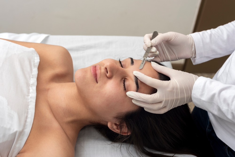 Young Woman In A Beauty Center Getting Treatment